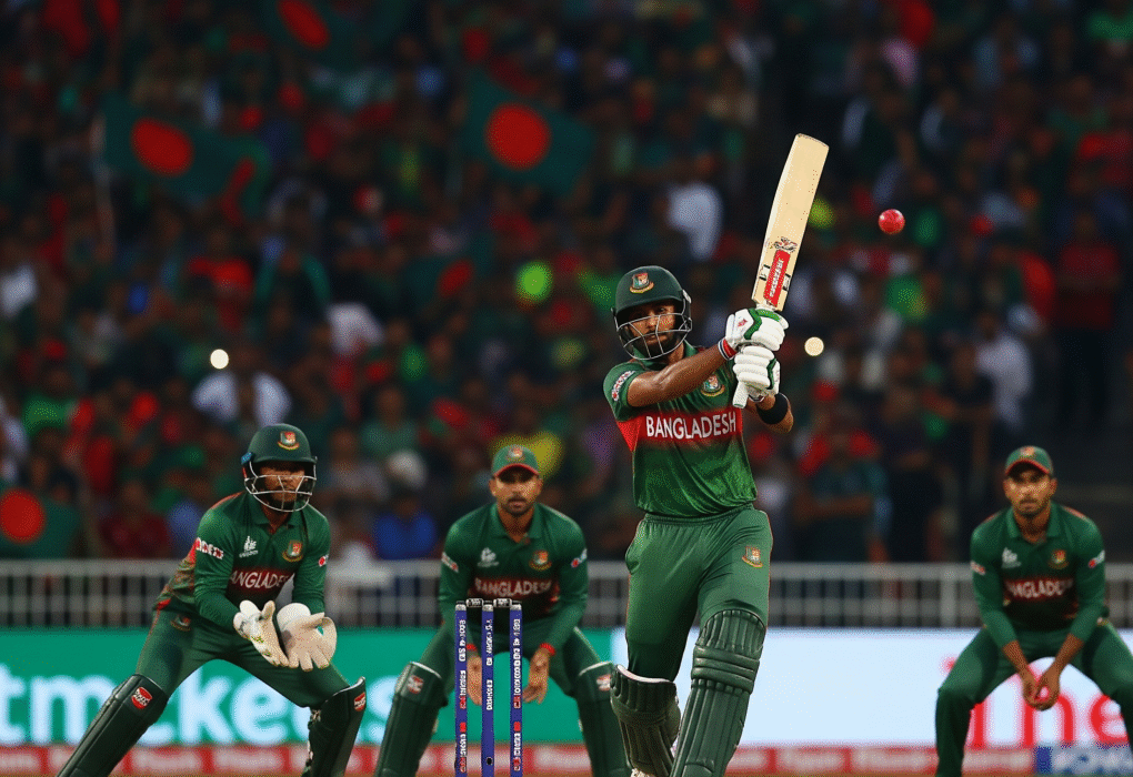 Bangladesh national cricket team's expected squad for Asia Cup 2025, showing selected players.